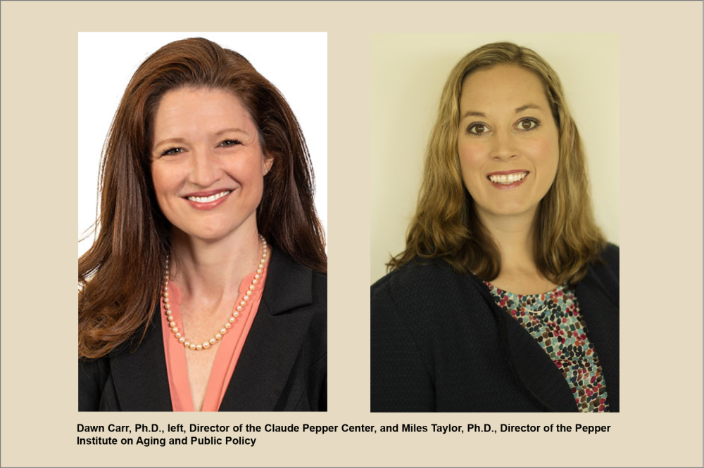 Daw Carr of Claude Pepper Center and Miles Taylor of Pepper Institute