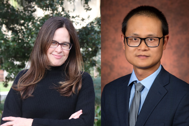 Dr. Michelle Parvatiyar (left) and Dr. Zilong Xie (right)