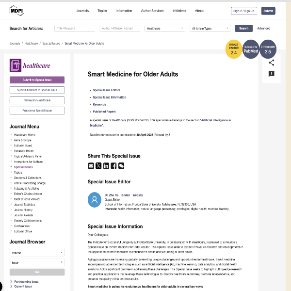 Smart Medicine for Older Adults