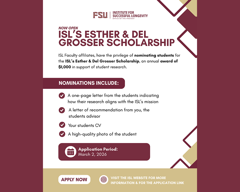 ISL Esther & Del Grosser Scholarship 2026