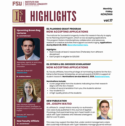 ISL Monthly Newsletter Page 1 - January 2026