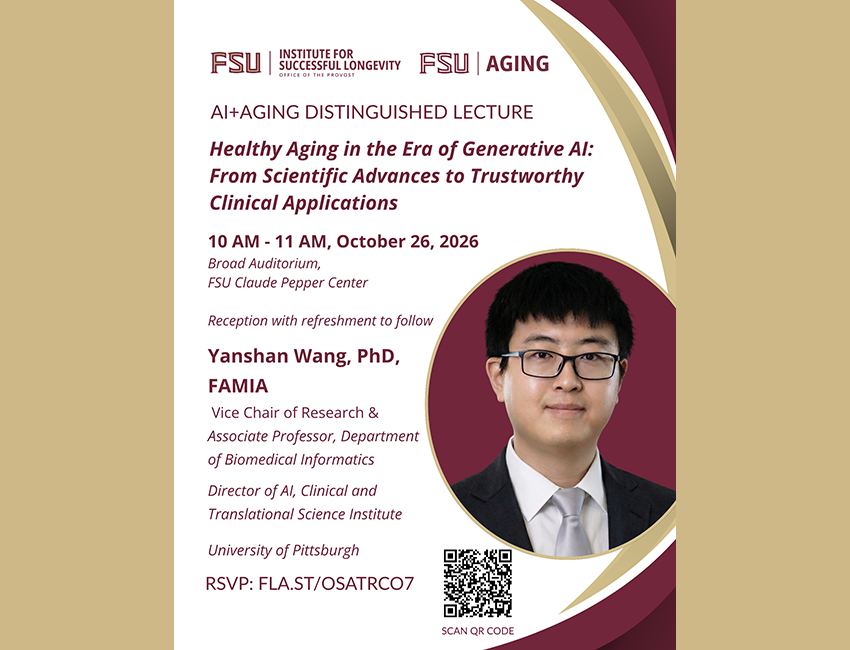 Dr Yanshan Wang lecture Flyer Featured Image