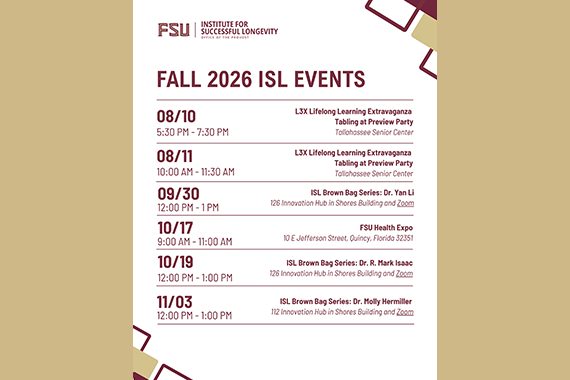 ISL Fall Events 2026
