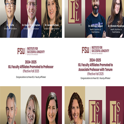 ISL Faculty Affiliates Promotions for Fall 2025 Thumbnail